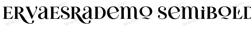ErvaEsraDemo SemiBold字体转换